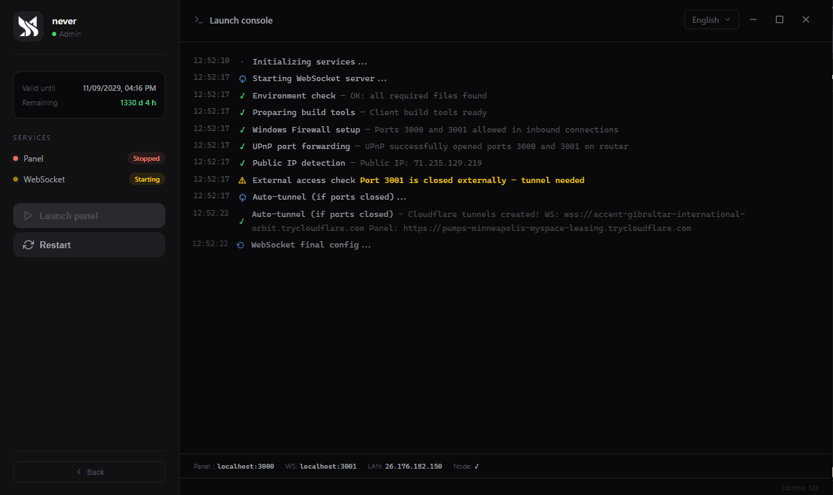 Panel screenshot 1
